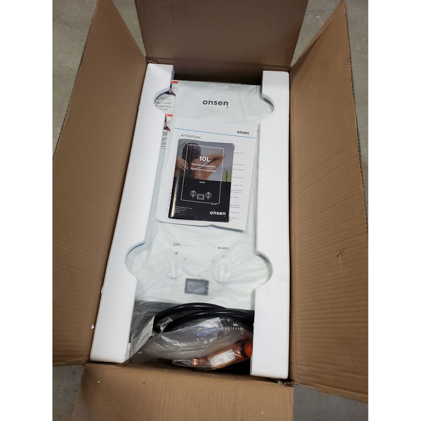 Chauffe-eau portatif sans réservoir Onsen 10L - 75K BTU (BOÎTE OUVERTE)