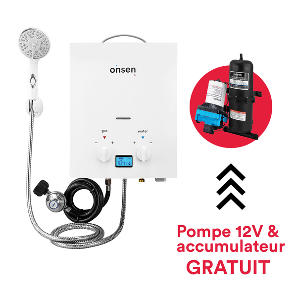 Chauffe-eau portatif sans réservoir Onsen 5L - 32K BTU