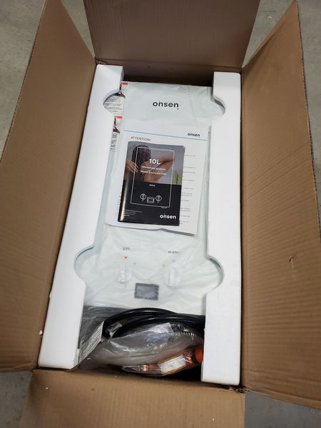 Chauffe-eau portatif sans réservoir Onsen 10L - 75K BTU (BOÎTE OUVERTE)