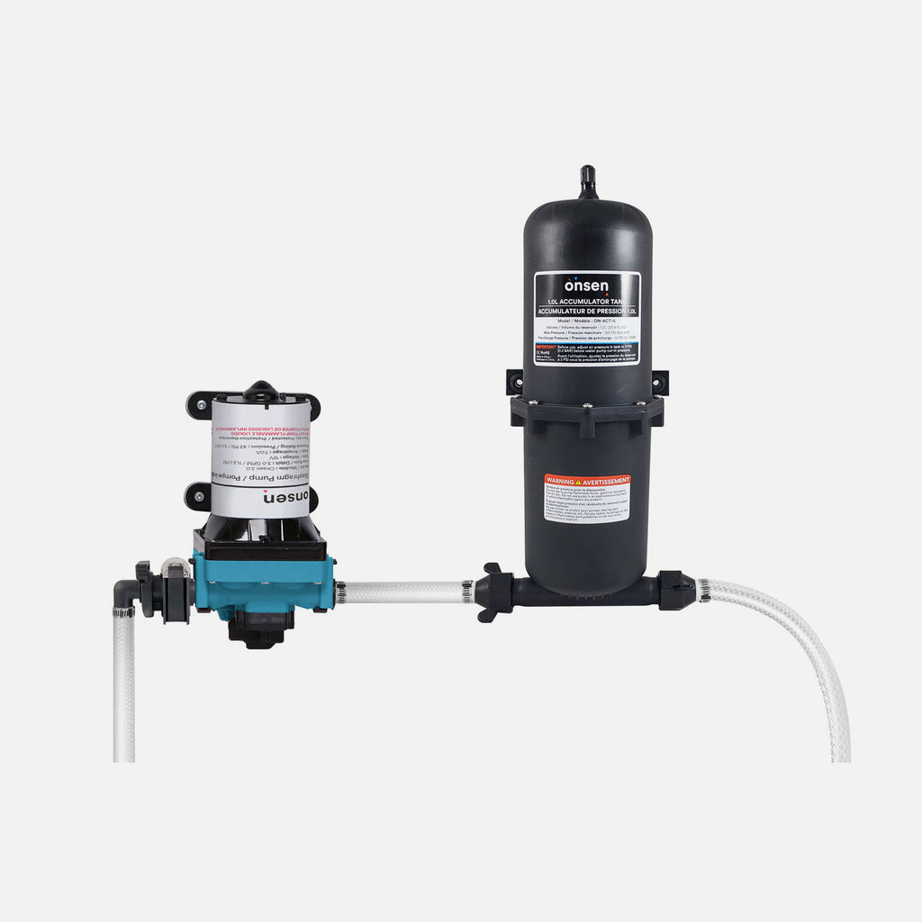 Pompe à eau sous pression à 3 chambres (12V) pour eau potable